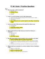 PY 461 Exam 1 Study Guide