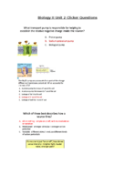 Biology II Clicker Questions