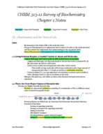 CHEM 313 Chapter 1 Notes