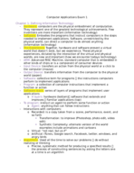 Computer Applications for Business Exam 1 Study Guide