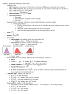 Statistics for Business Cheat Sheet Exam 1