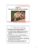 Evolution Chapter 6 Notes