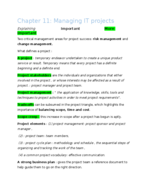 MIS 475 : Managing IT projects