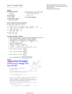Study Guide for Exam 2
