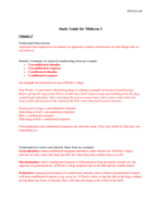 Study Guide for Midterm 3