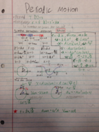 General Physics 1 - Periodic Motion Notes