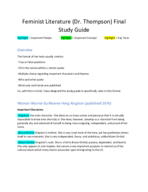 Final Study Guide