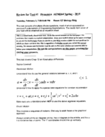 Dynamics Study Guide with Notes and Examples