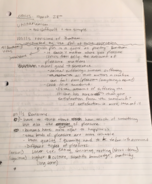 Intro to Ethics in class and discussion notes (March 28th-April 1st)