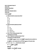 Calculus II Notes Week #11