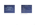 Lecture: Body Image: Media's Influence on Obesity and Eating Disorders 