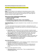 Basic Marketing Management Final Study Guide (CH10-16) 