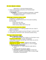PY 372- Week 12 Notes