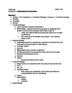 Lecture 18 - Organizational Structures