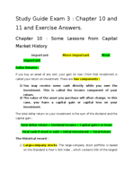 Study Guide for Exam 3 