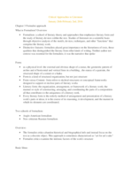 Critical Approaches to Literature HUMA3300.001