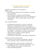 Critical Approaches to Literature HUMA 3300.001